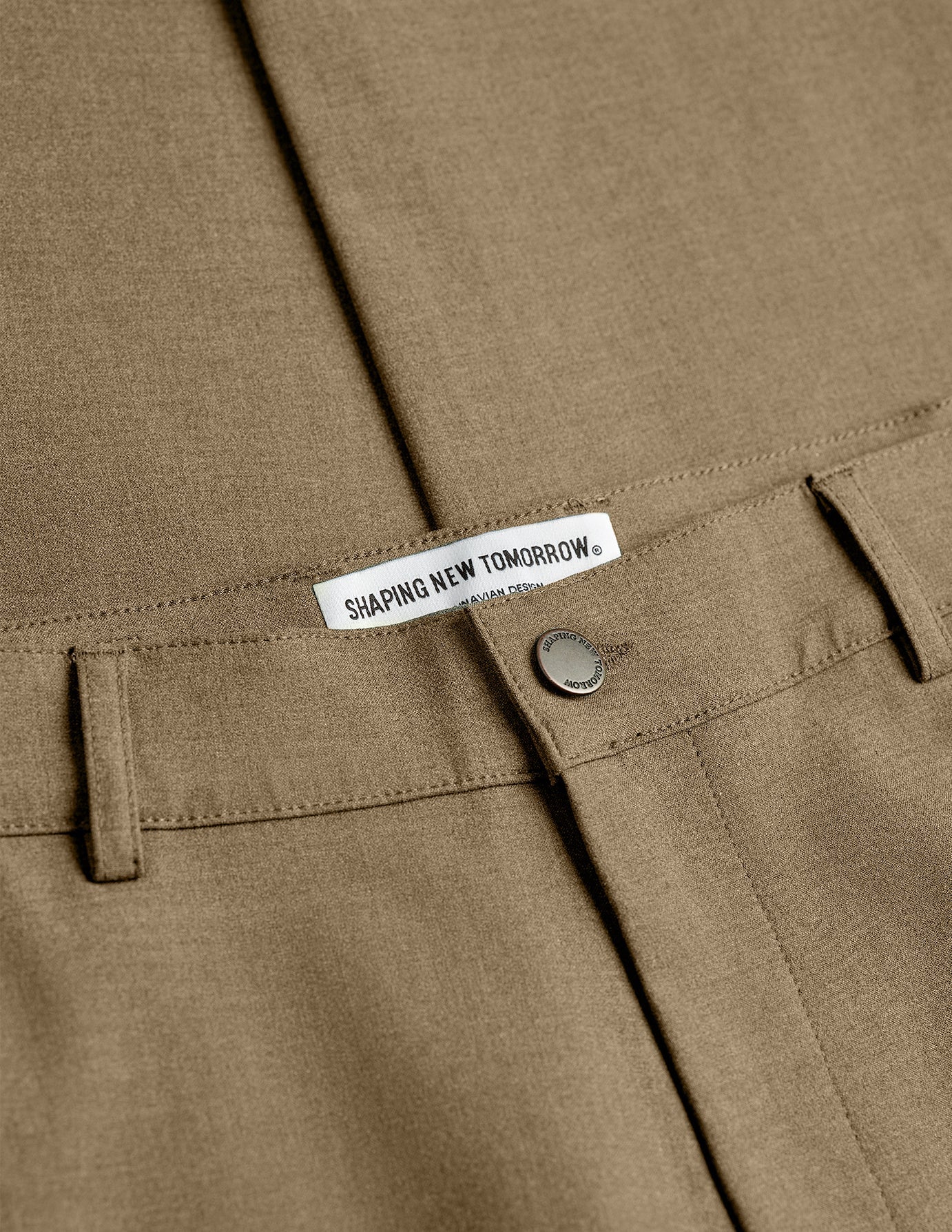 Essential Pants Regular Vintage Brown Melange